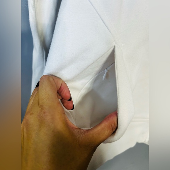 Athleta White Hoodie Size L - Picture 8 of 10